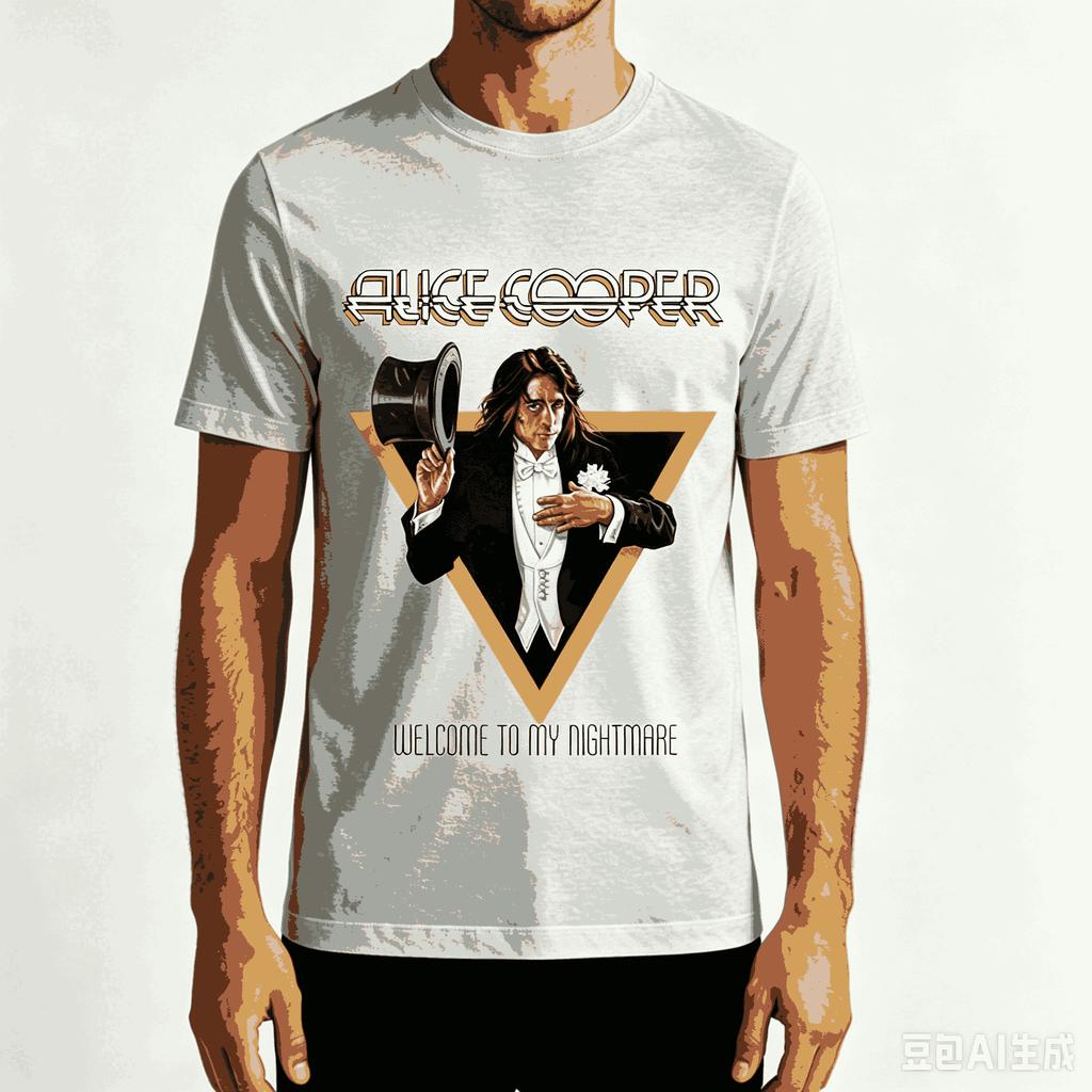 Alice Cooper For Fan Gift Tshirt Unisex Unisex Harajuku Oversized Unisex Short Sleeve Streetwear High Quality Couples Classic Soft