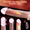 Telescopic Female Vibrator Dildo for Remotely Controlled Heating Realistic Big Penis Massager Masturbator Sex Toys for Women Men