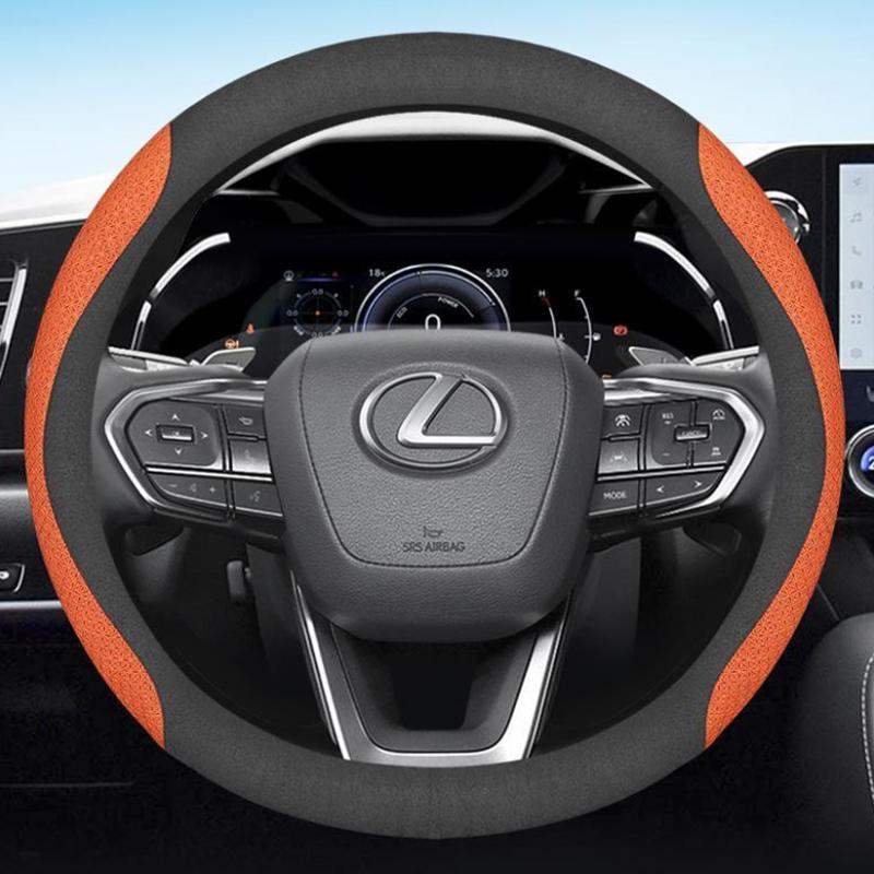 Car Steering Wheel Cover for Lexus RX 400h 450h TX350 LX600 RX400h RX350 RX350h LS400 UX250h NX ES 300h 350 CT200h Accessories