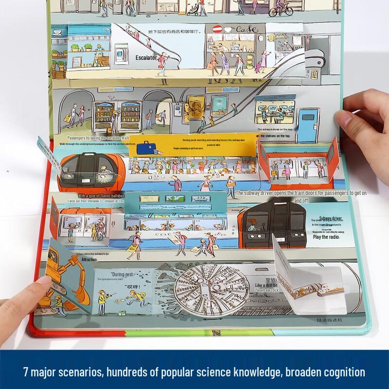 Reveal the Train Interactive Lift-the-Flap Book