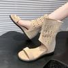 One-word Cool Women's Shoes with High Heels, New Fashion Temperament, Short Tube Cool Women's Shoes, Summer Cool Boots