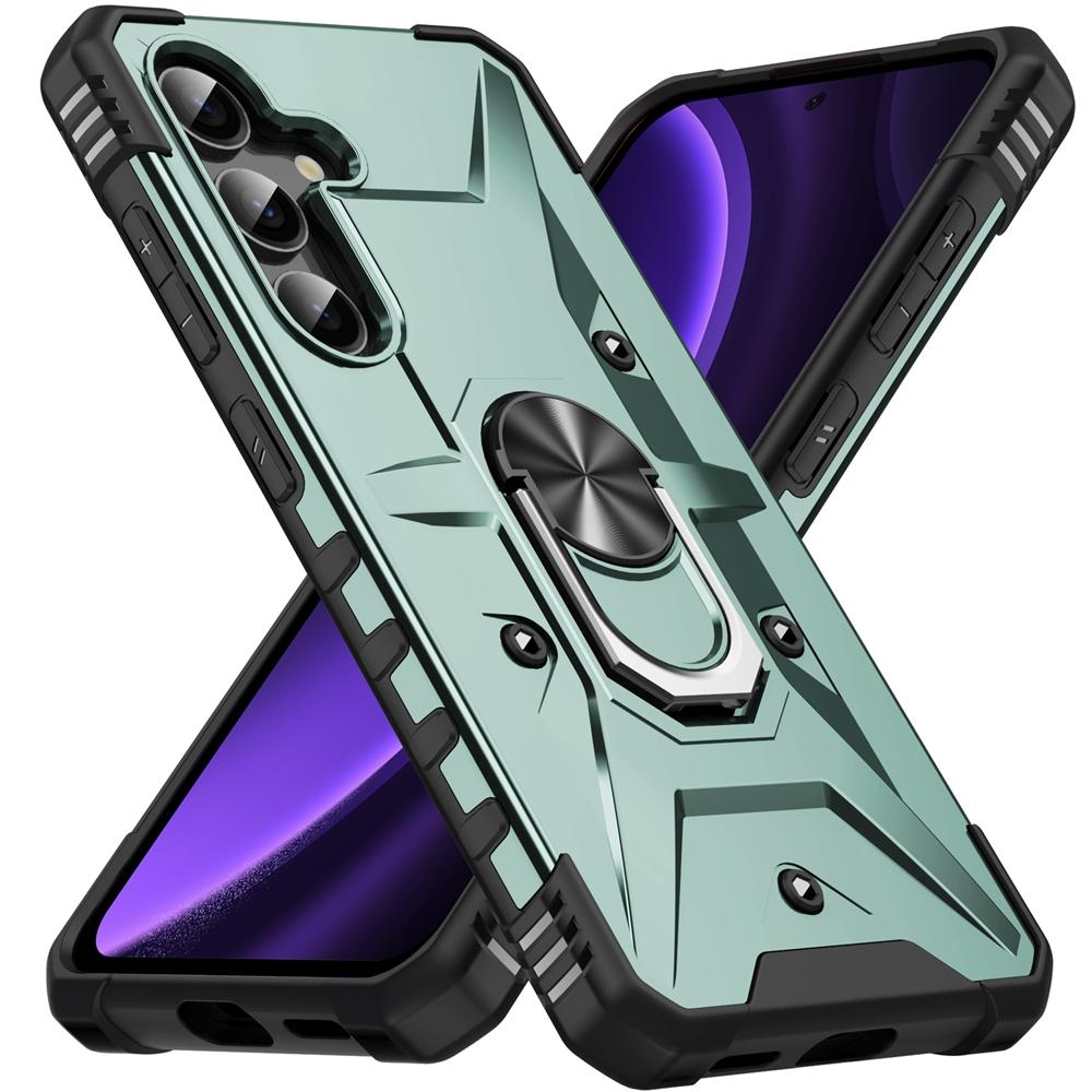 Für Samsung Galaxy A17 5G Hülle Objektivschutz Rüstung Handyhülle für Galaxy A17 A 17 GalaxyA17 Ringständer Stoßfest Funda