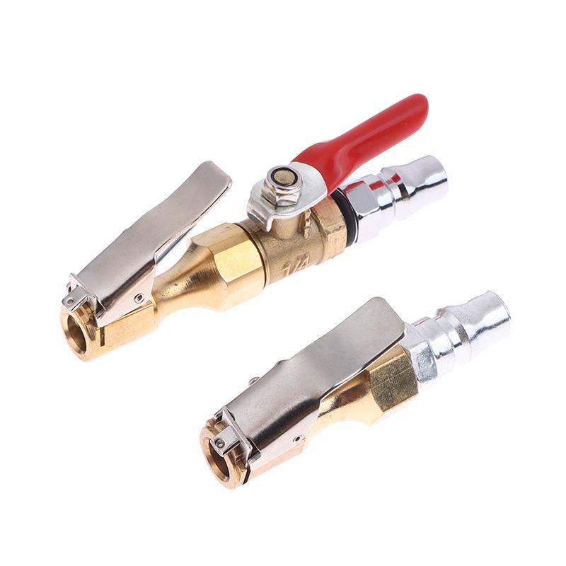 Chuck Quick Inflation Hose Nozzle Car Tire Inflator Nozzle Lock On Tire Inflator With Valve Air Compressor Adapter For Car Suv