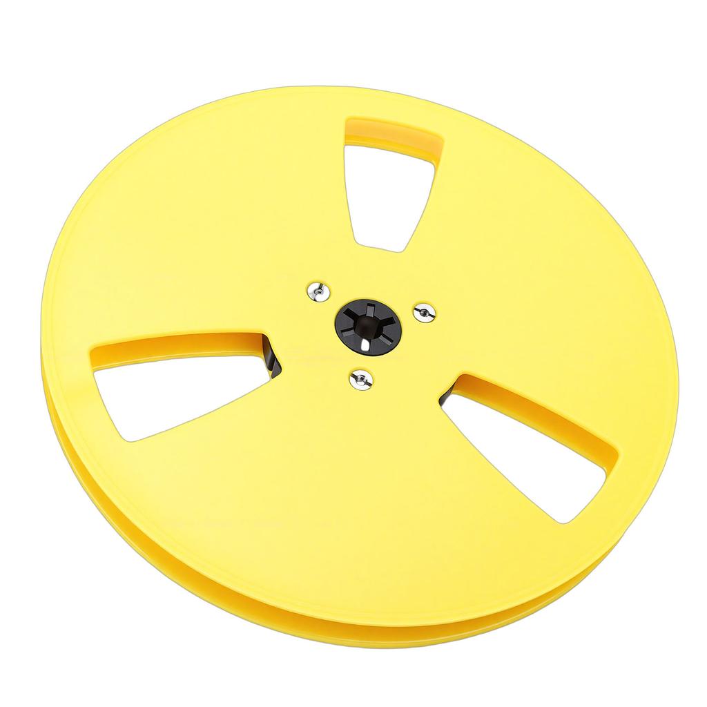 1 4 7 Inch Empty Tape Reel Replacement for TEAC Reel To Reel Tape Players ABS Take Up Reel with 3 Hole Yellow