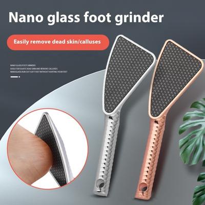 Nanoglass Foot File Callus Remover Dead Skin Removal Brush for Gentle Exfoliation Professional Pedicure Tool