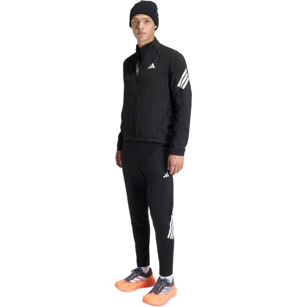 adidas Comfortable Sports Stand Collar Logo Stripe Regular Fit Long Sleeve Jacket Unisex Jacket JZ7717