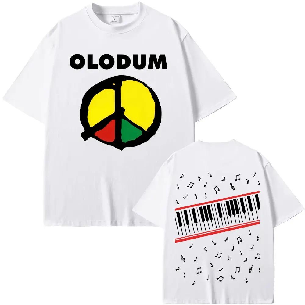 

Майкл Джексон Olodum Мир і Музика Двостороння Повсякденна Оверсайз Футболка Колір Реггі Унісекс Вуличний одяг Футболка L