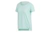 T Shirts Women's Clear Mint Green Crew Neck Moderate Straight Fit EI6377