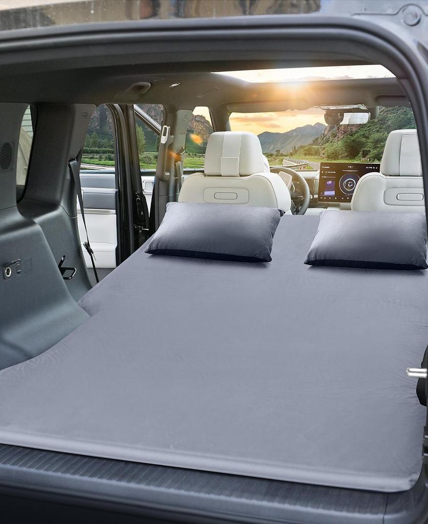 Leopard Titanium 7 Inflatable Car Camping Mattress - Travel Air Cushion for Vehicle Trunk
