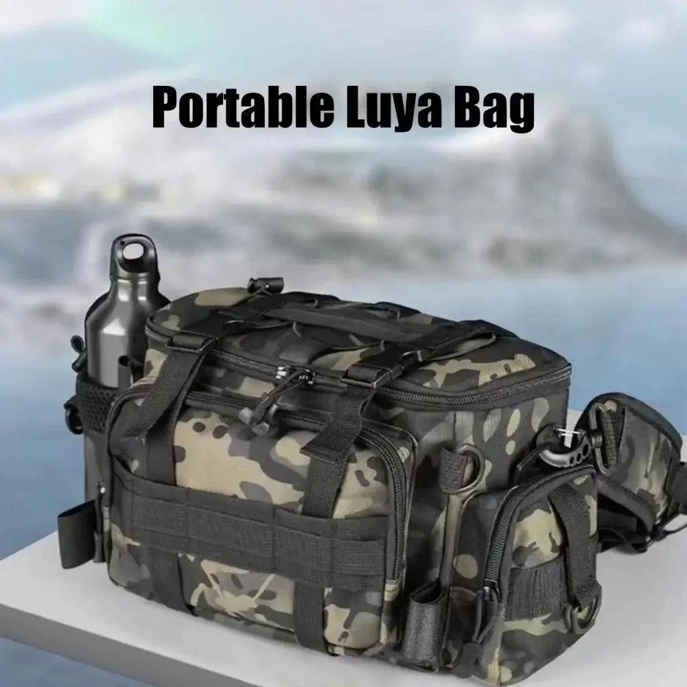 Medium and large fishing gear, shoulder bag, storage bag, portable fishing rod rack, outdoor sports bag, flying fish