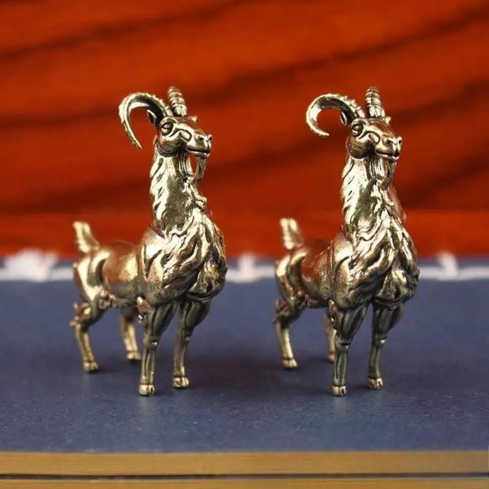 Mini Antelope Figurine Vintage Desk Decoration Ornament  Tea Table Display