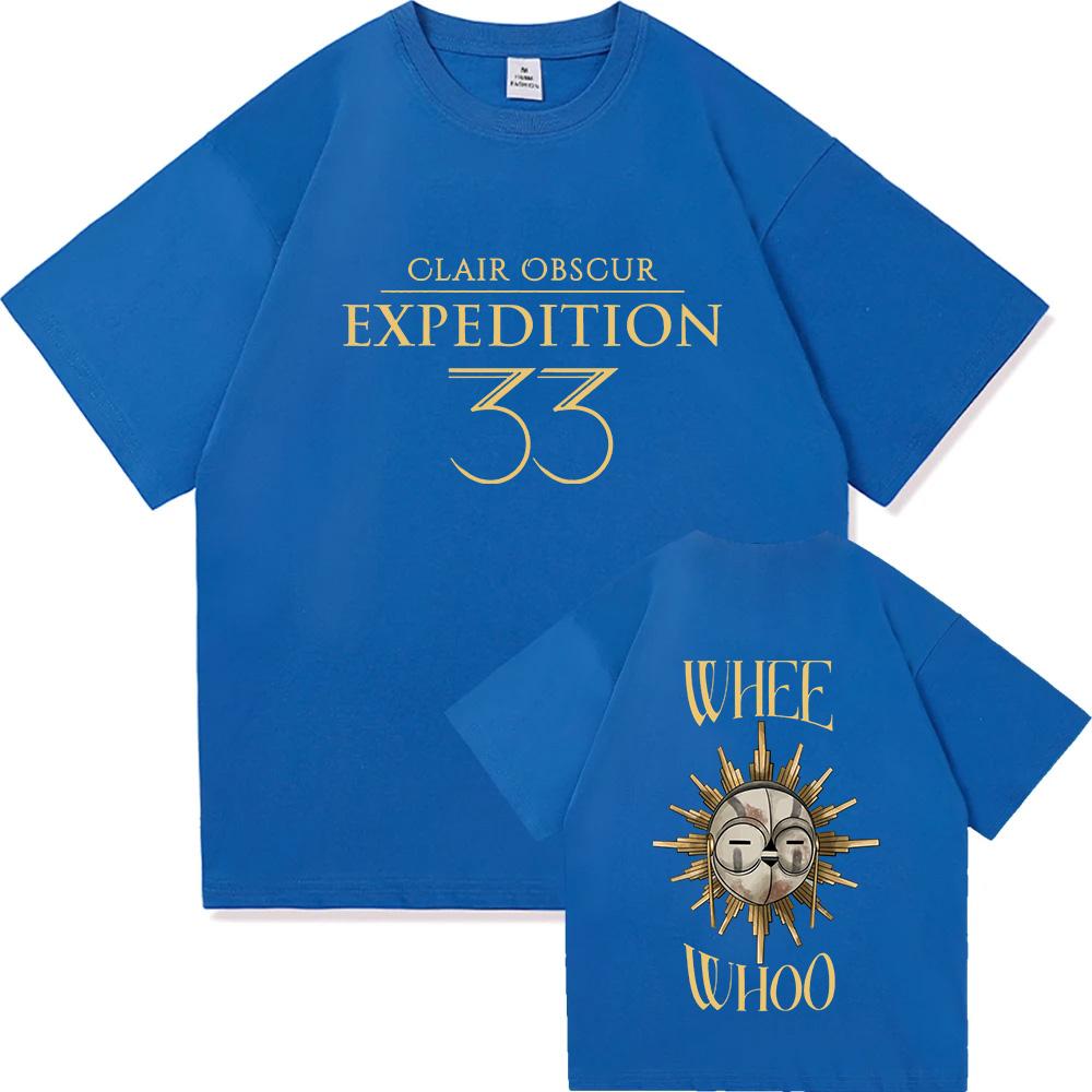 Clair Obscur Expedition 33 T-Shirts Expedition 33 Esquie Harz Sonnenfänger Grafik-T-Shirt Herren Damen Mode Harajuku Baumwolle Y2K Oberteile