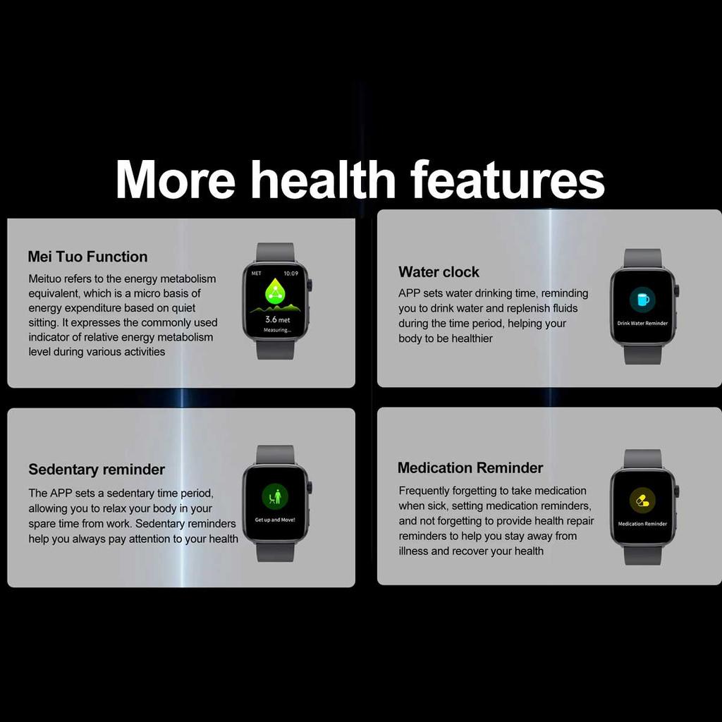 1.85-inch AMOLED Screen Smart Watch Women Bluetooth Call NFC Heart Rate Blood Pressure Blood oxygen Lady Sleep Smartwatches 2026