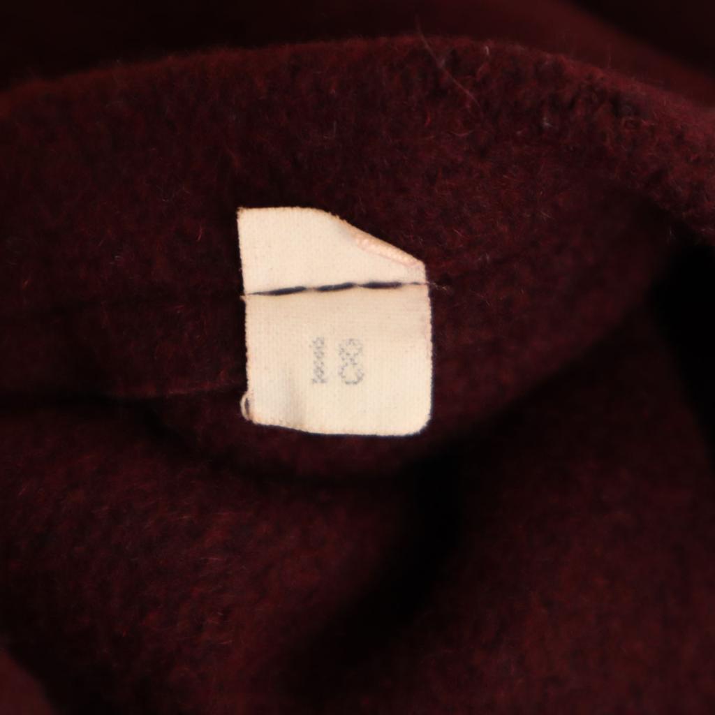 70er Jahre Vintage Kapuzenmantel 18 Bordeaux TALON REISSVERSCHLUSS Damen Gebraucht