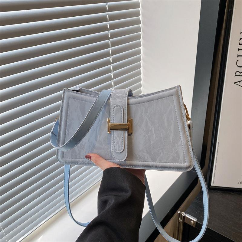 Premium Texture Temperament Casual Versatile Commuter Women's Bag Foreign Style 2025 French New Shoulder Messenger Bag Niche Bag