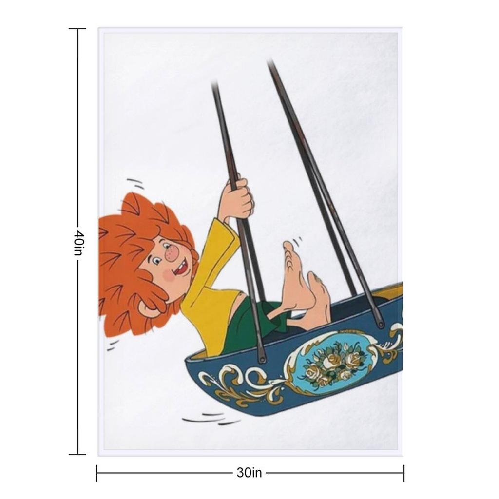 Pumuckl auf der Schaukel Throw Blanket Hairys Hair Blankets For Baby Luxury Brand Blankets