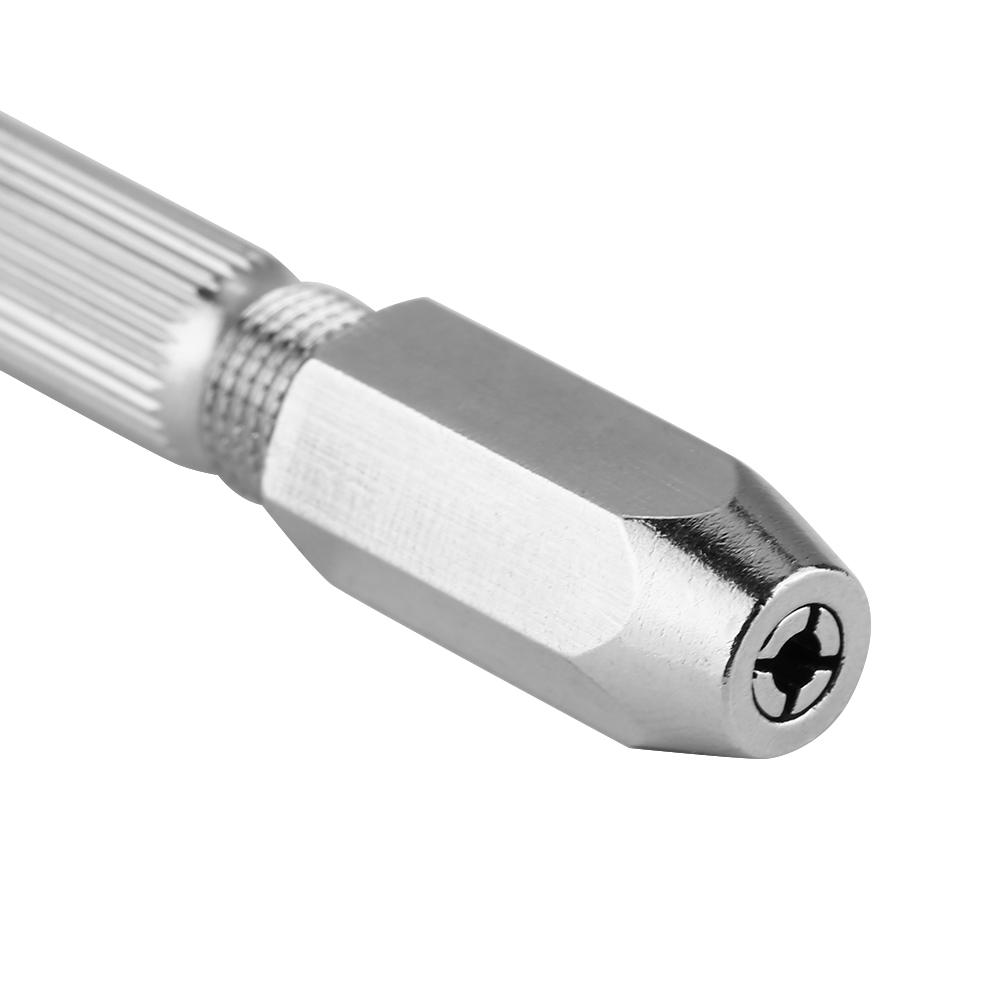 03mm Mini Micro Manual Gimlet?Double End Pin Vice Drill Hand Drilling Tool