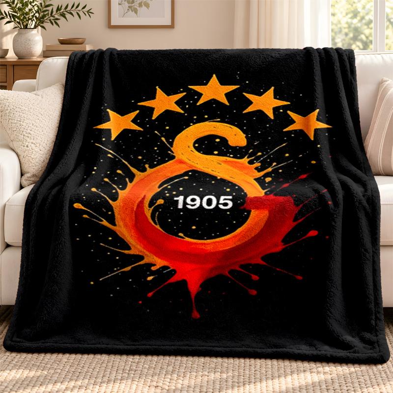 Galatasaray blanket Flannel Blanket Soft Cozy Plush Throw for Sofa Bed Lightweight Home Decoration Outdoor camping