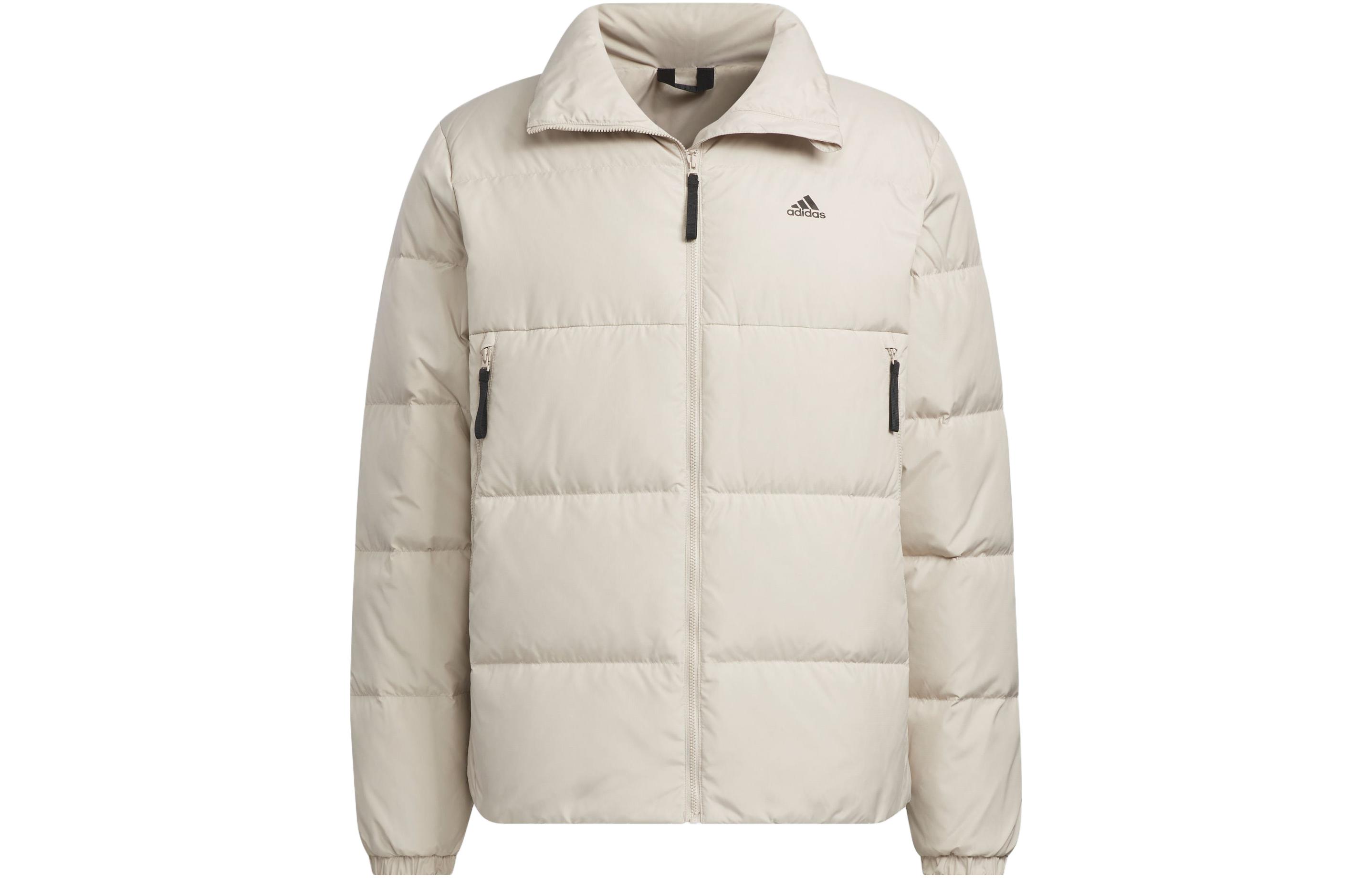 Adidas Down Jackets Men s Beige Stand Collar Moderate Other IT8726 XS