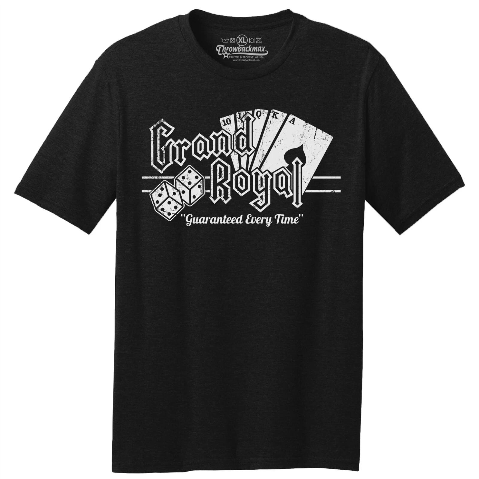 Throwbackmax Grand Royal Record Label, Premium Tri-Blend Black T shirt M