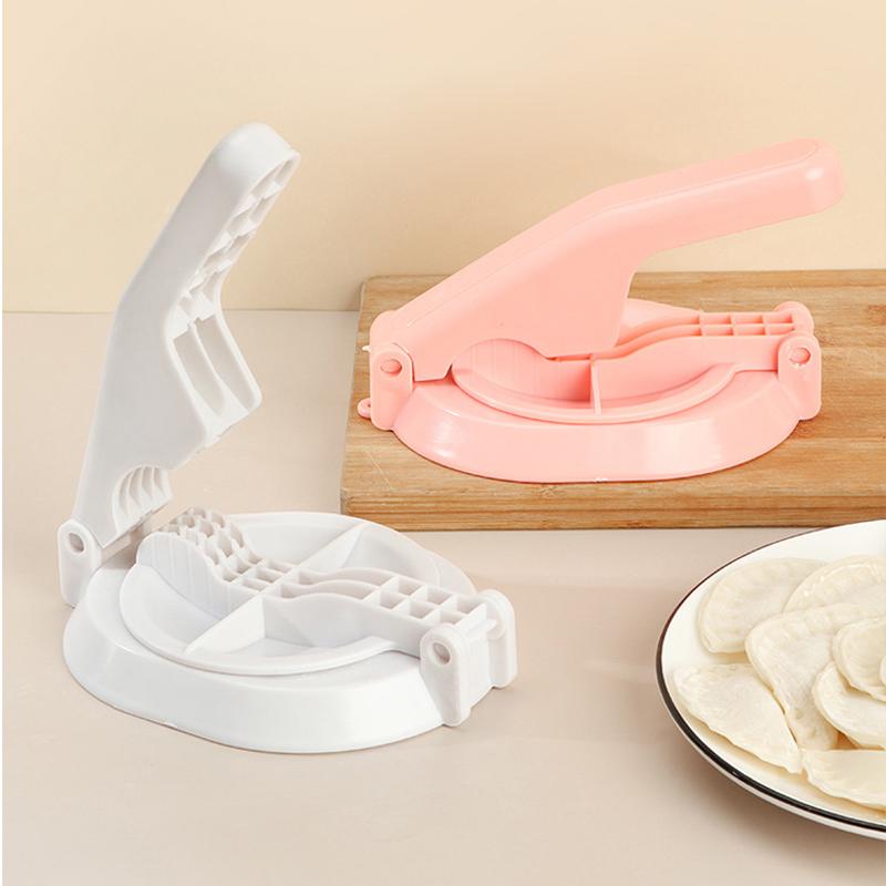 DIY Dumplings Maker Dough Pressing Tool Dumpling Skin Artifact Machine Easy Kitchen Manual Skin Press Mold Kitchen Accessories ZH