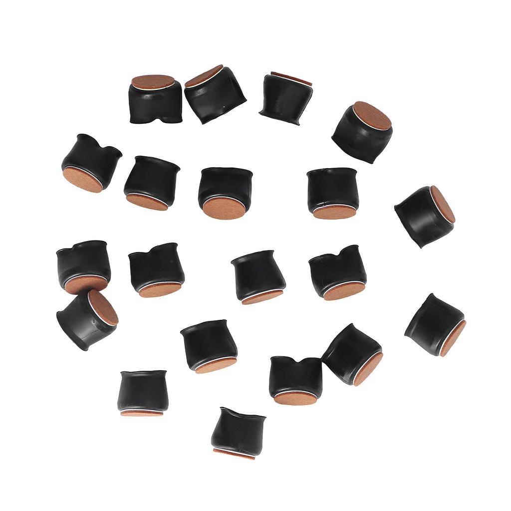 20 Buc Protecții de Podea pentru Picioarele Scaunelor Silicon Antiderapant Rezistent la Abraziune Elastic Picior de Scaun Co