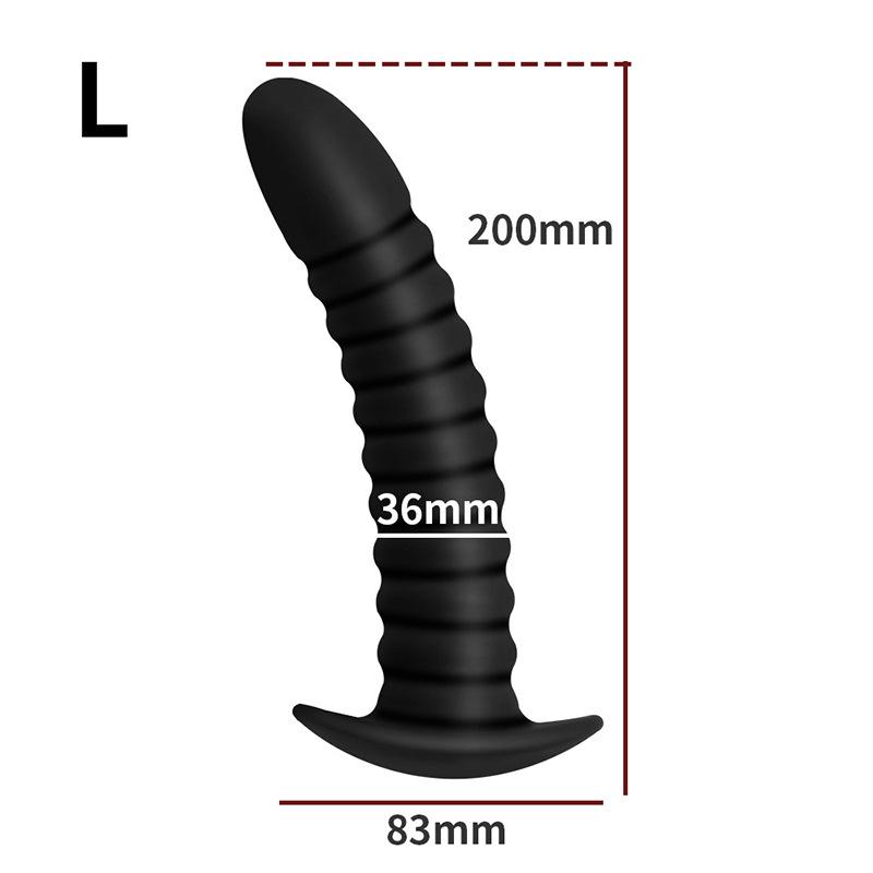 External Thread Anal Plug Tail Bead Toy for Women - SM Flirting Adult Sex Toy