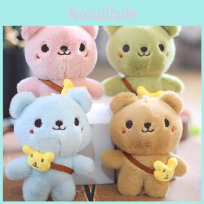 Trendiger Bären-Plüsch-Taschenanhänger Niedlicher Teddy-Weihnachtsmann-Schlüsselanhänger für Kinder