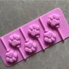 6 Grid cat claw silicone ice cream mold lollipop mold baking mold cartoon cute and durable