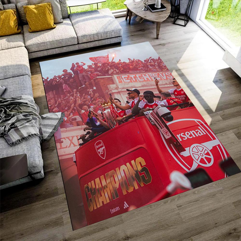 Arsenal Football Player Floor Mat Suitable for Study room Hallway Game Room Bedrooms Antislip Carpet Office home decor Best for Christmas