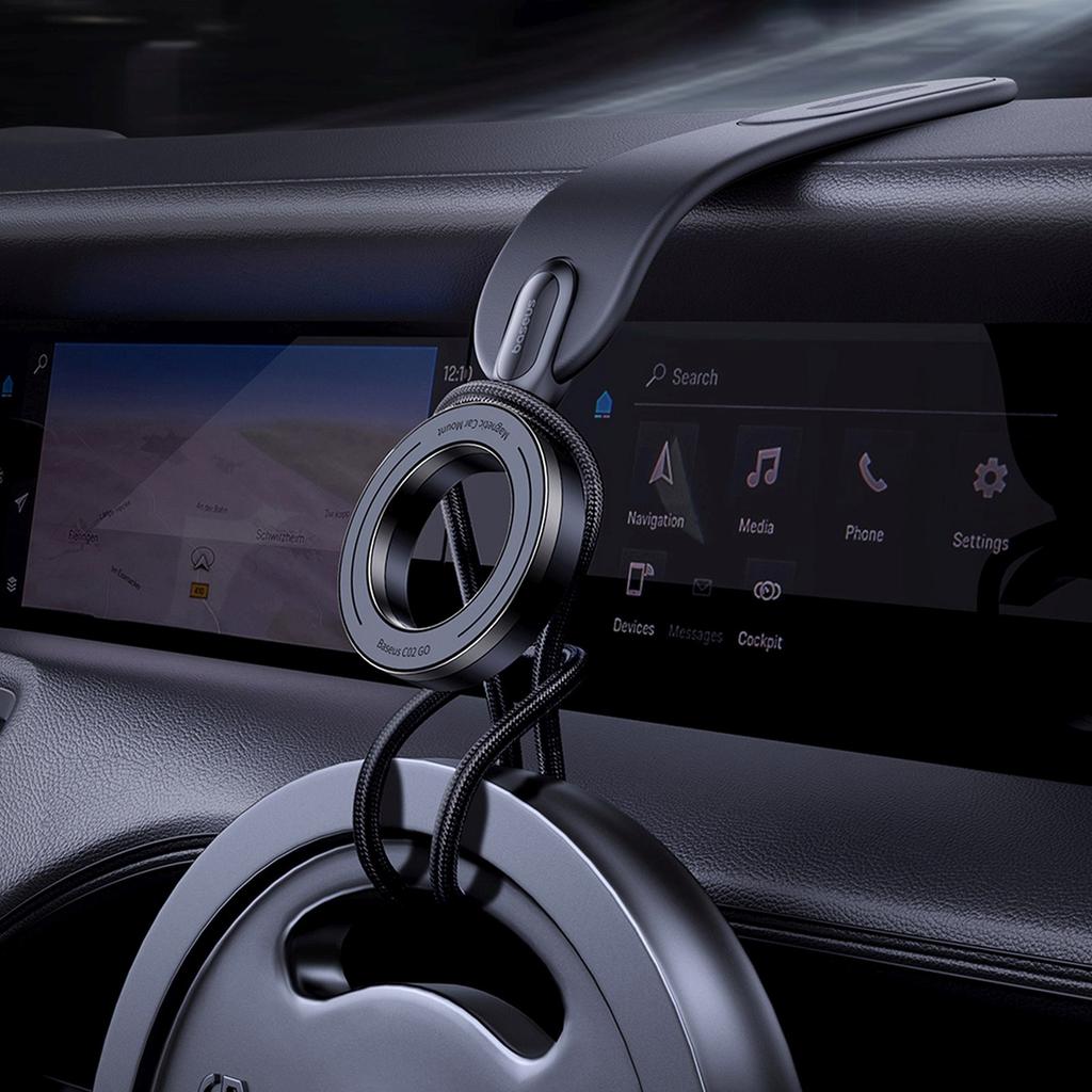 MagSafe Magnetic Car Smartphone Holder for Dashboard - Black