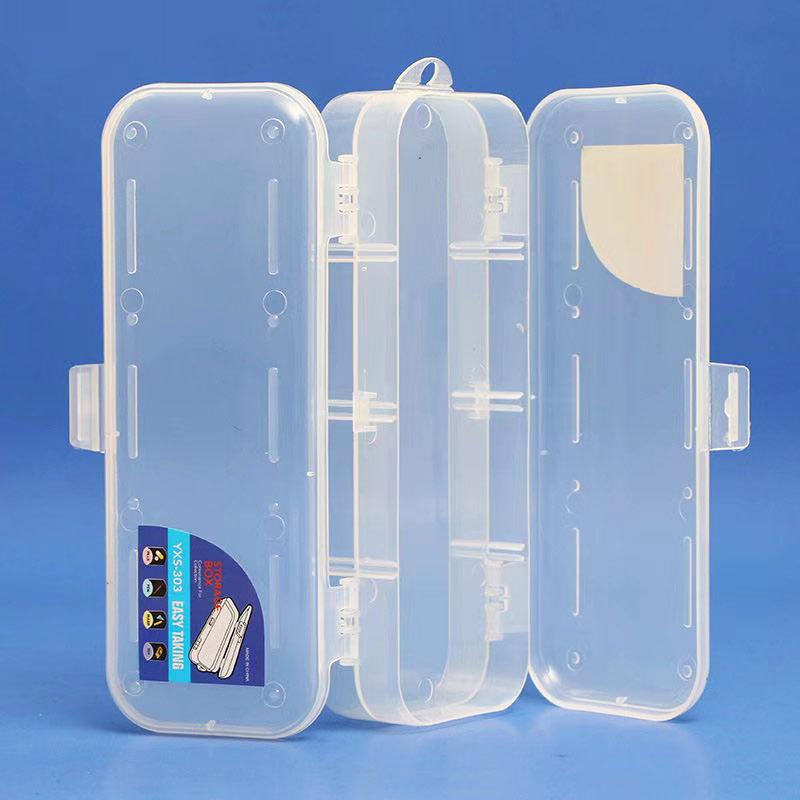 2-слойный прозрачный пенал из полипропилена, двухслойный многофункциональный пенал, канцелярский бокс, детский органайзер для хранения большой вместимости