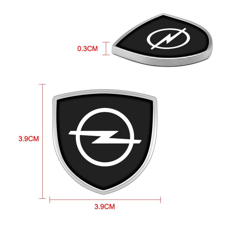 1Pcs 3D Metal Auto Door Shield Emblem Car Body Badge Sticker Styling For Opel Astra H G Corsa Insignia Astra Antara Meriva Zafira Interior