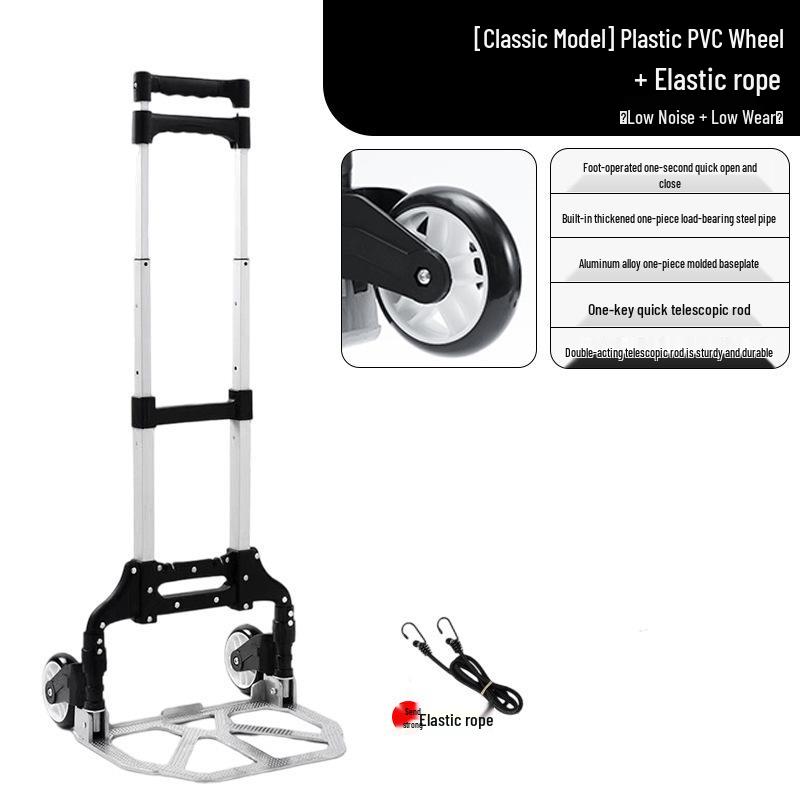 Portable Stair-Climbing Hand Truck for Groceries & Goods - Folding Trolley Cart