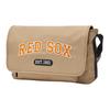 New MLB Basic Boston Red Sox Nylon Shoulder Bag, Crossbody Bag Unisex Dark Beige 3ACRL014N-43BGD