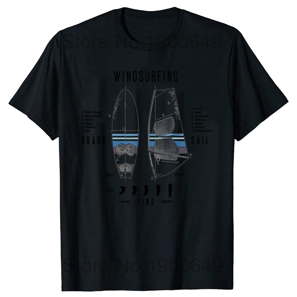 Funny Windsurfing Equipment Gear Board Sail T Shirts Streetwear Short Sleeve Birthday Gifts Casual Harajuku Tshirt Camisetas