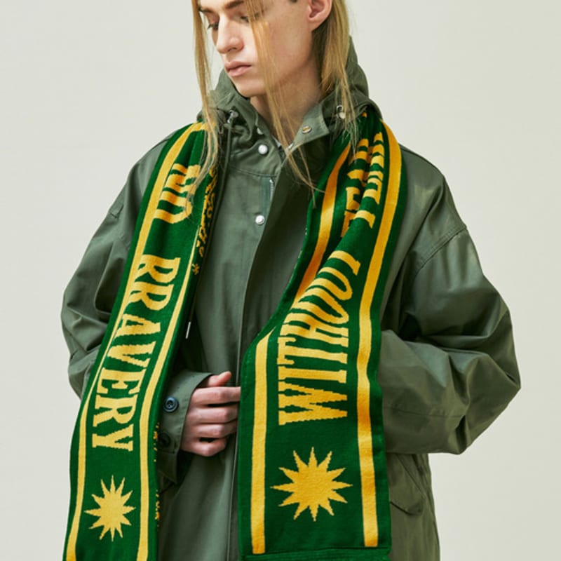 KND WFTB PAISLEY FOOTBALL MUFFLER DEEP GREEN