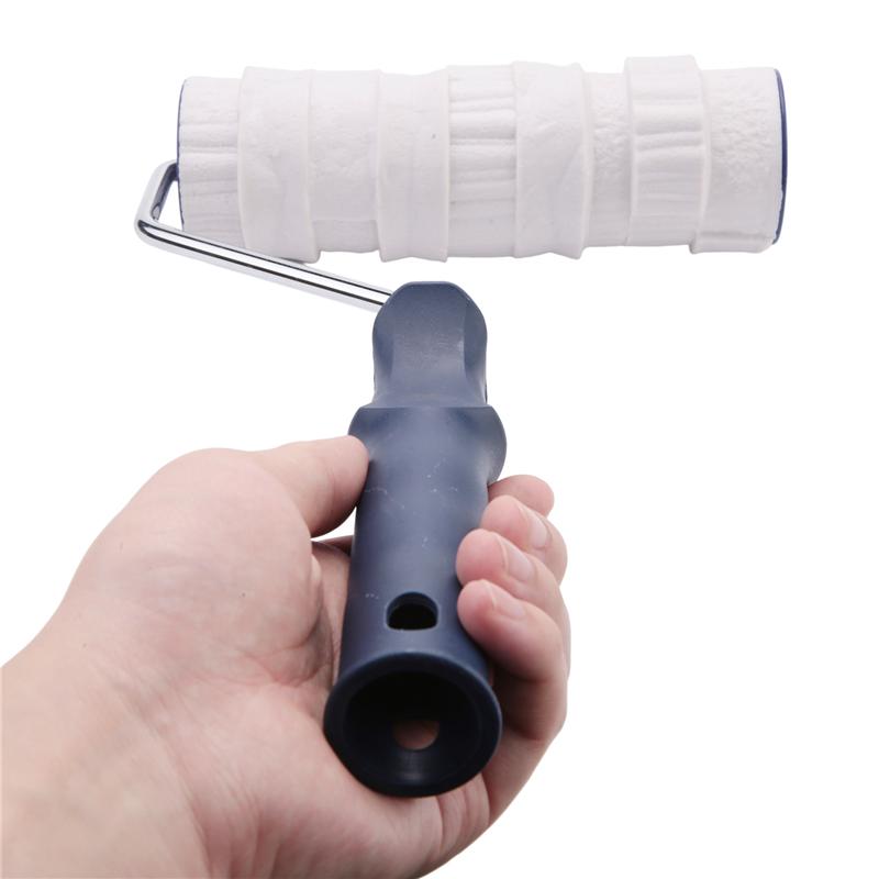 AD23-Decorative Paint Roller Pattern Painting Tool Wall Diy Art Paint Texture Rolling Flower Roll