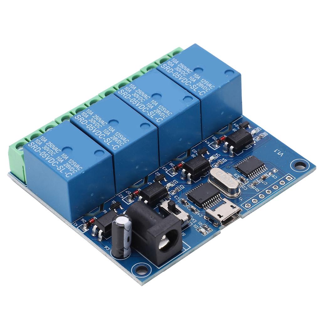 DC5V 4 Channel Relay Module USB Computer Control Relay Switch High Performance Chip LCUS-4