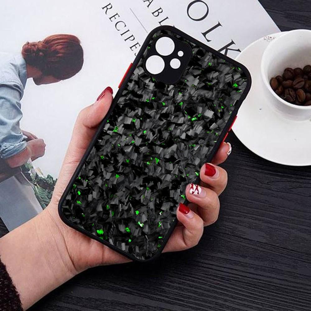

Carbon Forged Carbon Fiber Plating Phone Case For IPhone 14 11 12 13 Mini Pro Max 8 7 Plus X XR XS MAX Translucent Matte Cover iphone 13 mini