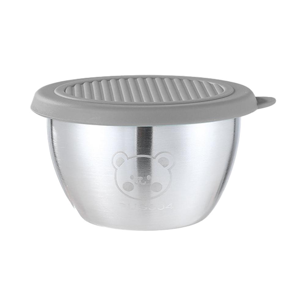 1.69oz/50ml Reusable 304 Stainless Steel Salad Sauce Container with Lids Leakproof Camping Hiking Picnic Outdoor Sauce Dispenser