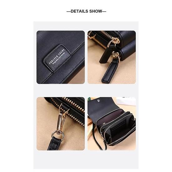 Ketmart Umhängetasche für Damen mit 1 abnehmbaren Riemen und Reißverschluss, Umhängetaschen, Clutch, Tragetasche, Handtaschen, Geldbörsen