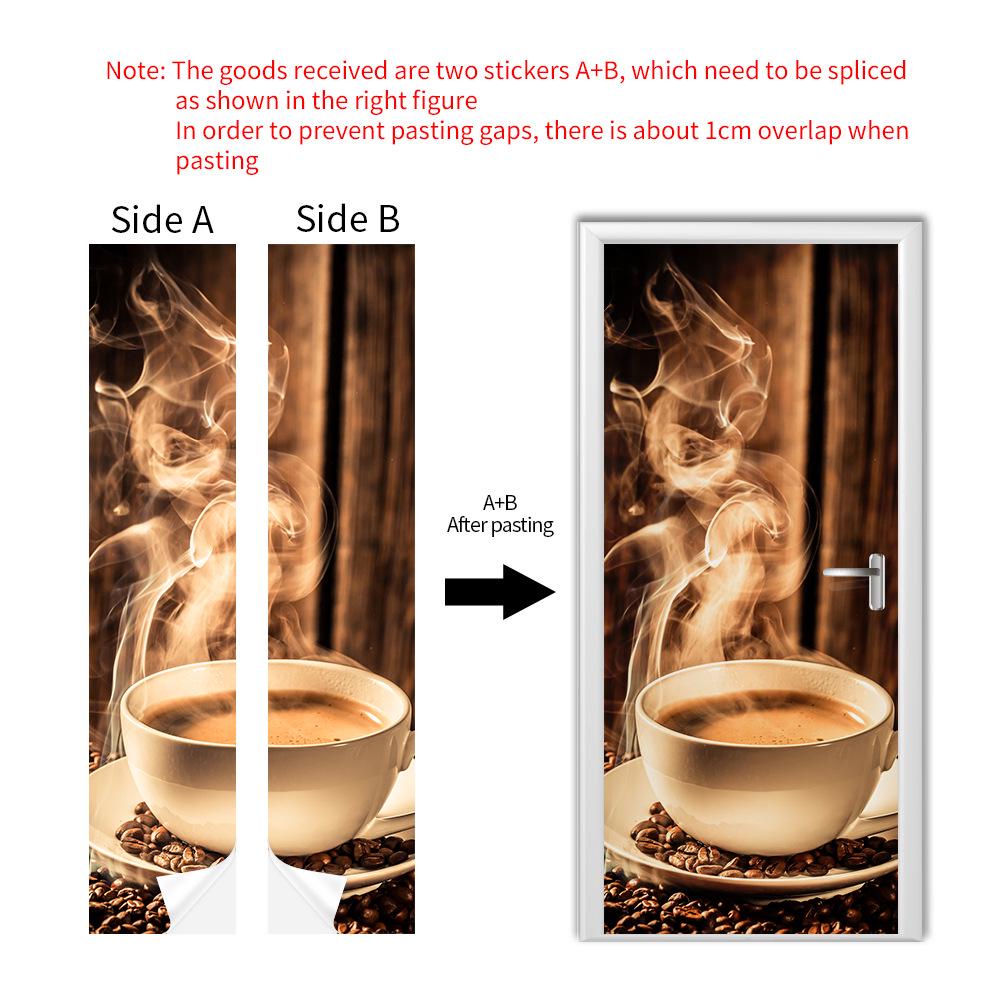 Cross-Border Self-Adhesive Removable Door & Wall Sticker for Rental Room Renovation.