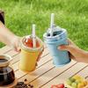 Folding Silicone Travel Cup Ice Molds Perfect for Outdoor Activity Heat Resistant and Space Saving Folding Water Bottle