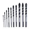 10 Pcs Masonry Drill Bits Set Industrial Strength Carbide Tips with Storage Case for Tile Brick Cement Concrete
