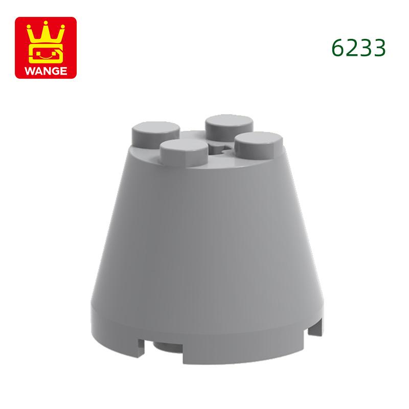 Non-Toxic 35Pcs/Lot 6233 3X3X2 Cone Building Blocks Moc Compatible With All Brand Circular Bricks Children'S Diy Toys Gift Box