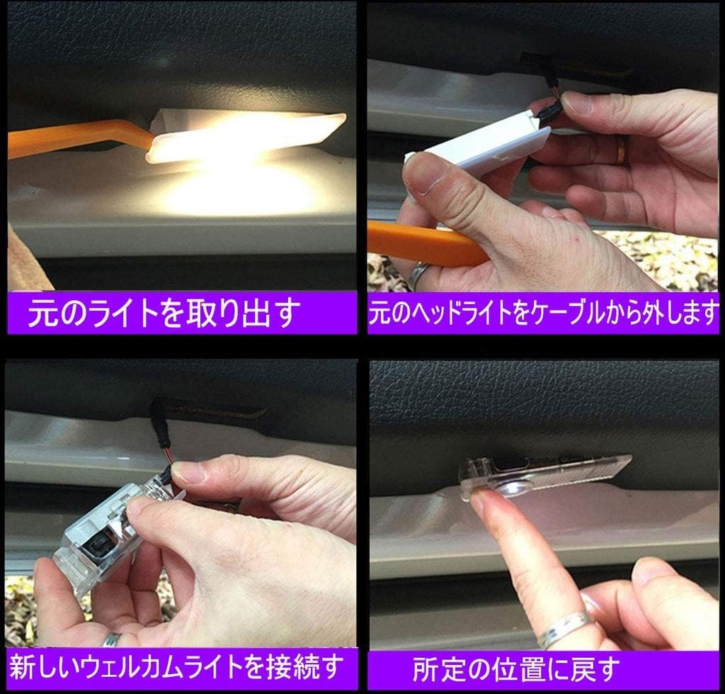 Car Courtesy LED Courtesy Lamp with Courtesy Light Logo Projection Ghost Sha Professional Courtesy Light Compatible BMVV 2/3/4/5/6/7/X3/X5/X6/M/GT