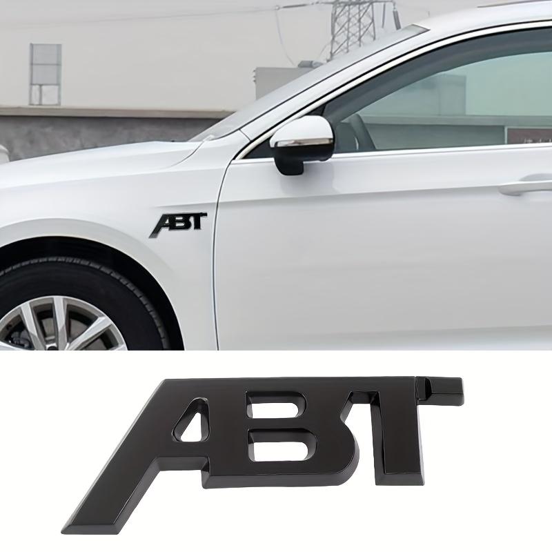 Kreative ABT Seitenembleme Auto Dekorationsaufkleber für Metall Autoembleme Wasserdicht und Sonnenbeständig Kofferraumembleme mit doppelseitigem Klebeband im Lieferumfang enthalten