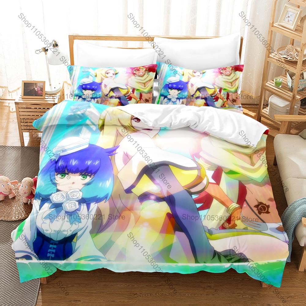 Gourmet Isekai Manga Tondemo Skill De Isekai Hourou Meshi Art Print Bedding Set 3in1 1 Duvet Cover 2 Pillowcases Soft Household