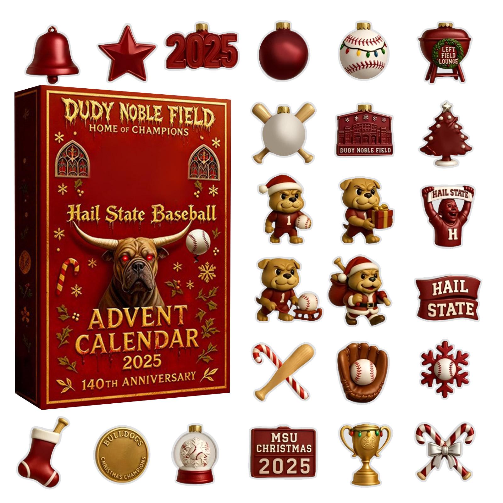 

2D Labrador Advent Countdown Box Christmas Tree Decoration Acrylic Pendant Independent Station One Size